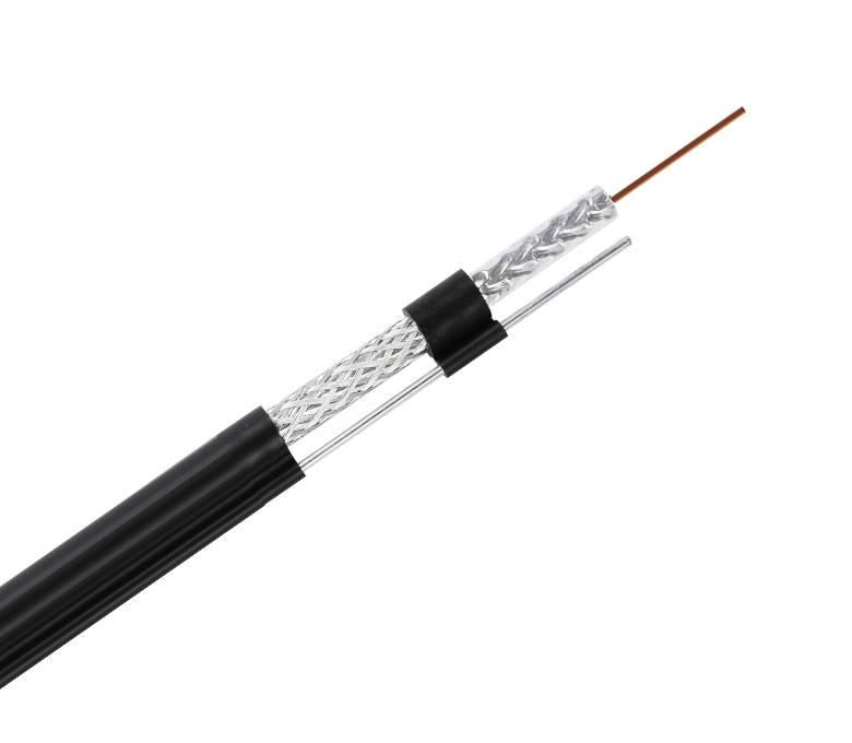 75-Ohm-Koaxialkabel der RG59TM-Serie – Tri-Shield mit Messenger