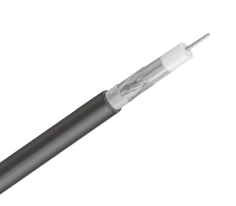 75-Ohm-Koaxialkabel mit Standardabschirmung der RG59-Serie – Einzelband und Geflecht mit Gelee