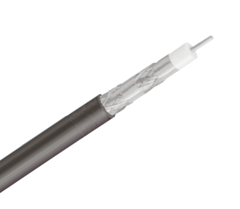 Geflochtenes 75-Ohm-Koaxialkabel der Serie RG59Q – Quad-Shield